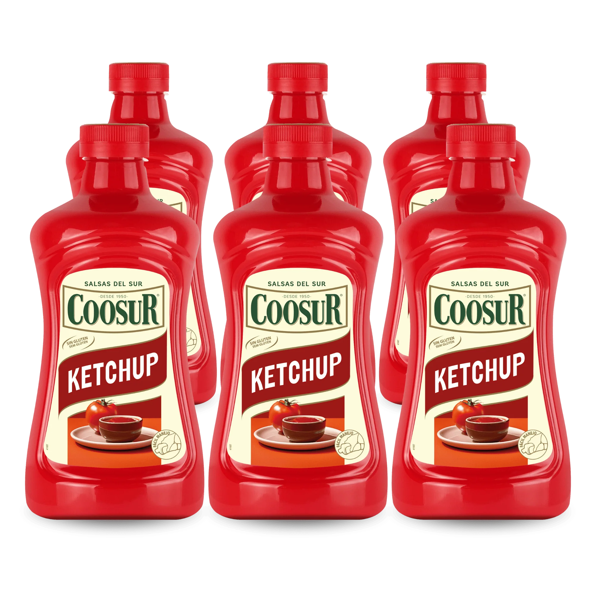 Pack de 6 x 1850 gr Kétchup 1850 Coosur - Image 2