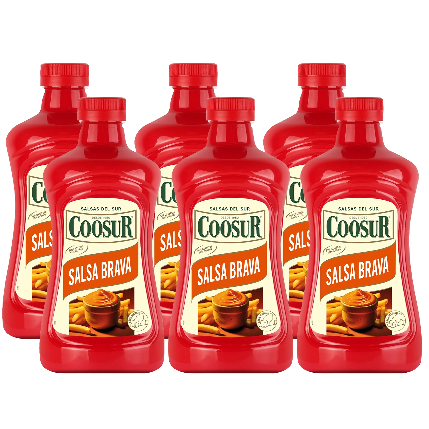 Pack de 6x1850 gr Salsa Brava Coosur - Image 2